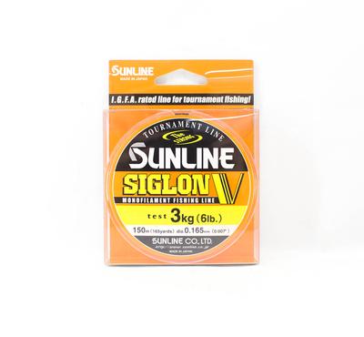 Sunline Monofilament Line Siglon V 150m 6lb Diameter 0.165mm (0437)