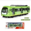 Carro Ferroviario Grande Simulazione Lega Modello Treno Città Metallo Pressofuso Metropolitana Suono e Luce Auto a Retrazione Giocattolo per Bambini Regalo Ragazzo B071