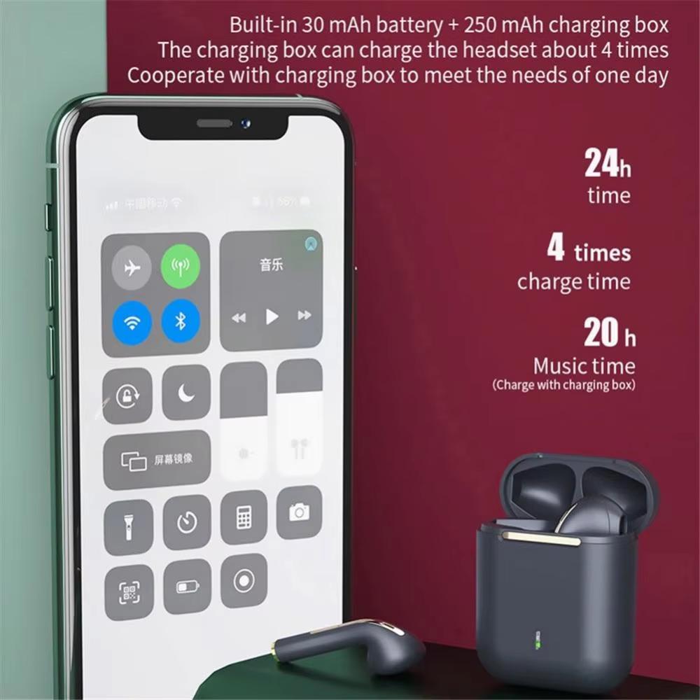 Xiaomi J18 Wireless Earbuds TWS 5.3 Bluetooth Headphones Long Playtime, Noise Cancelling Voice Call, Gaming Headsets For Xiaomi iPhone