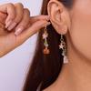 European & American Halloween Crystal Earrings: Cartoon Ghost, Pumpkin, Moon & Star Pendants