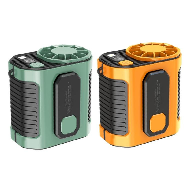USB Rechargeable Small Waist Fan 3 Speeds Wearable Belt Fan Clip on Wearable Belt Personally Fans Outdoor Cooling Device