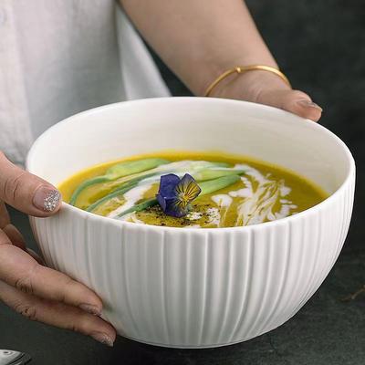 Ceramic Soup Bowl Household Luxury  High-value Large Boiled Fish  Bowl Exquisite High-end Tableware