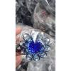 Retro Bun Hairpin with Three Teeth for Gripping. Fashionable Style Flower-shaped Three-toothed Duckbill Hairpin.