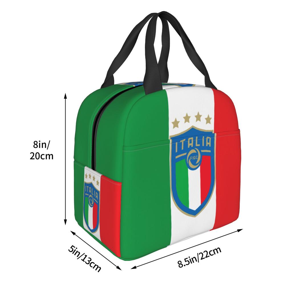 Borse Termiche per Pranzo Italia Figc per Lavoro Scuola Regalo Calcio Italiano Cooler Anti-perdita Termica Bento Box Donna Uomo