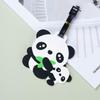Panda Cartoon PVC Luggage Tag - Creative Travel Boarding Pass for Suitcase