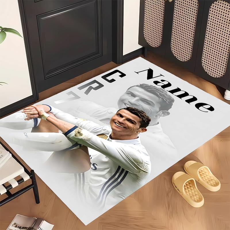 CR7 (37) Personalisierter Name Büro Teppich Stilvolle Dekoration für Wohnzimmer Schlafzimmer Küche