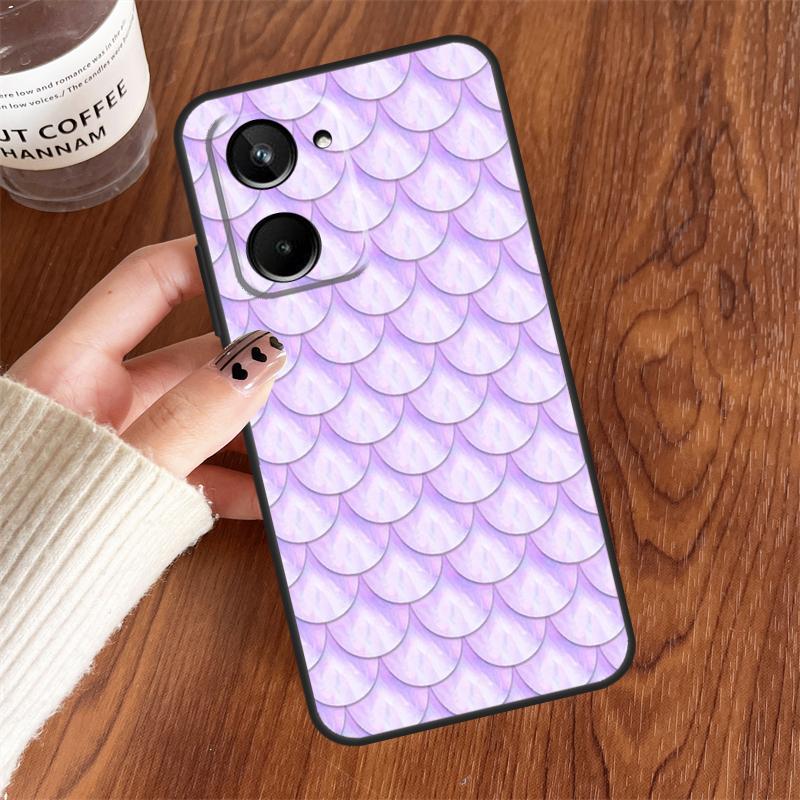 Mermaid Tail Scale For Realme 15 Pro GT7 GT6 10 11 12 13 14 Pro Plus C75 C71 C65 C63 C61 C53 C67 C35 C55 Case