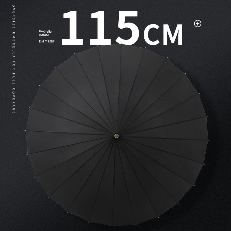 Super Strong Sun Protection Umbrella, Large 24-Rib Curved Hook Long Handle Umbrella for Men, Extra Large Size, Home Use, Thickened, Reinforced
