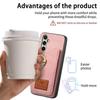 2 In 1 Detachable Cards Solt Wallet Leather Case For Samsung S25 Ultra S24 Plus S23 A56 A06 A16 A55 A35 A15 A05 A24 Ring Holder