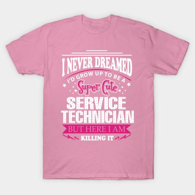 T Shirt Women Service Technician Harajuku Print Kawaii Tshirt Summer Short Sleeve Female T-Shirt Top Tee