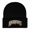 Backwoods Embroidered Beanie Hat With Adjustable Fit For Street Fashion And Cold Weather