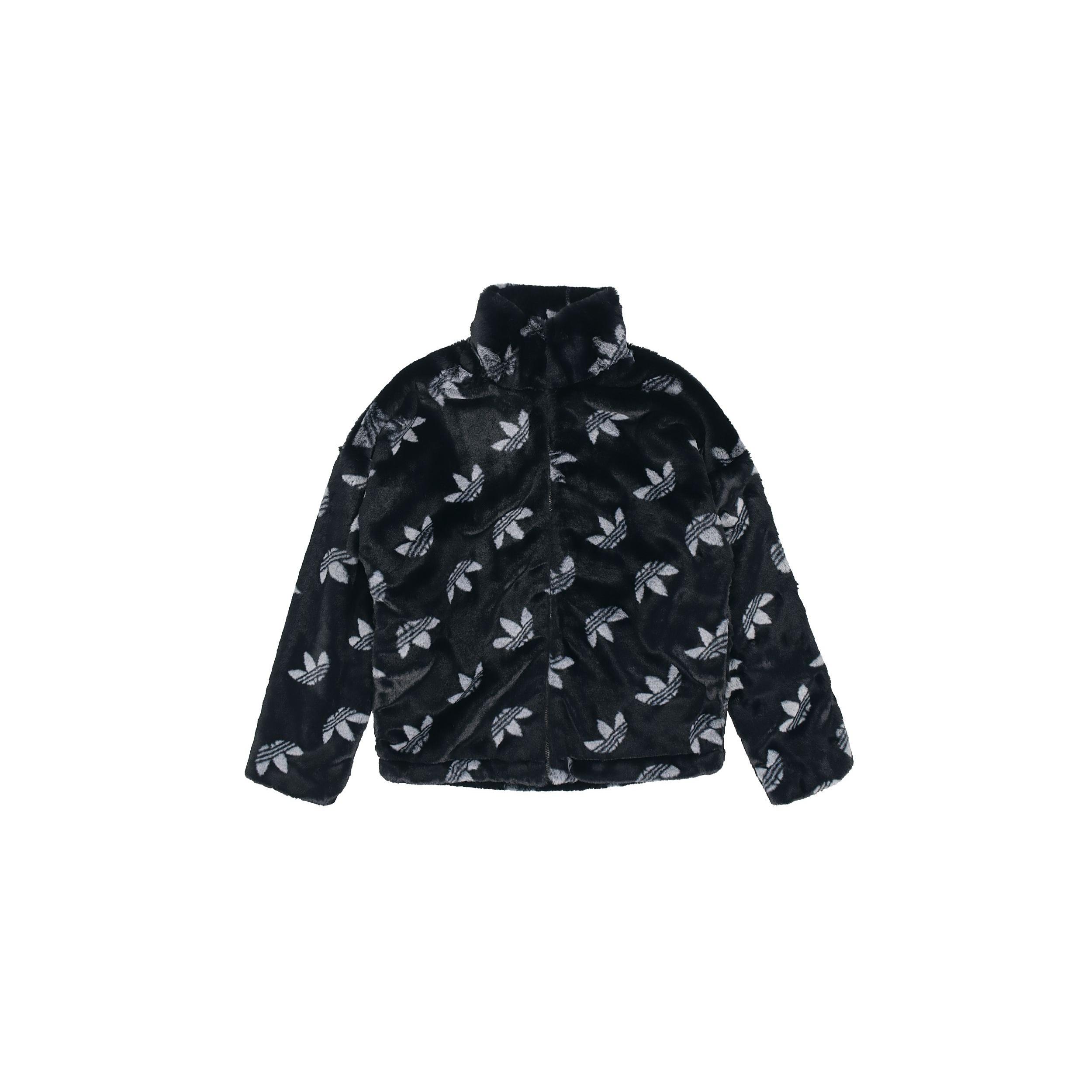 adidas originals Logo Stand Collar Sports Jacket Black Unisex HI4656 XS