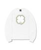 DURT Stencil Clover Long Sleeve Tee (White)