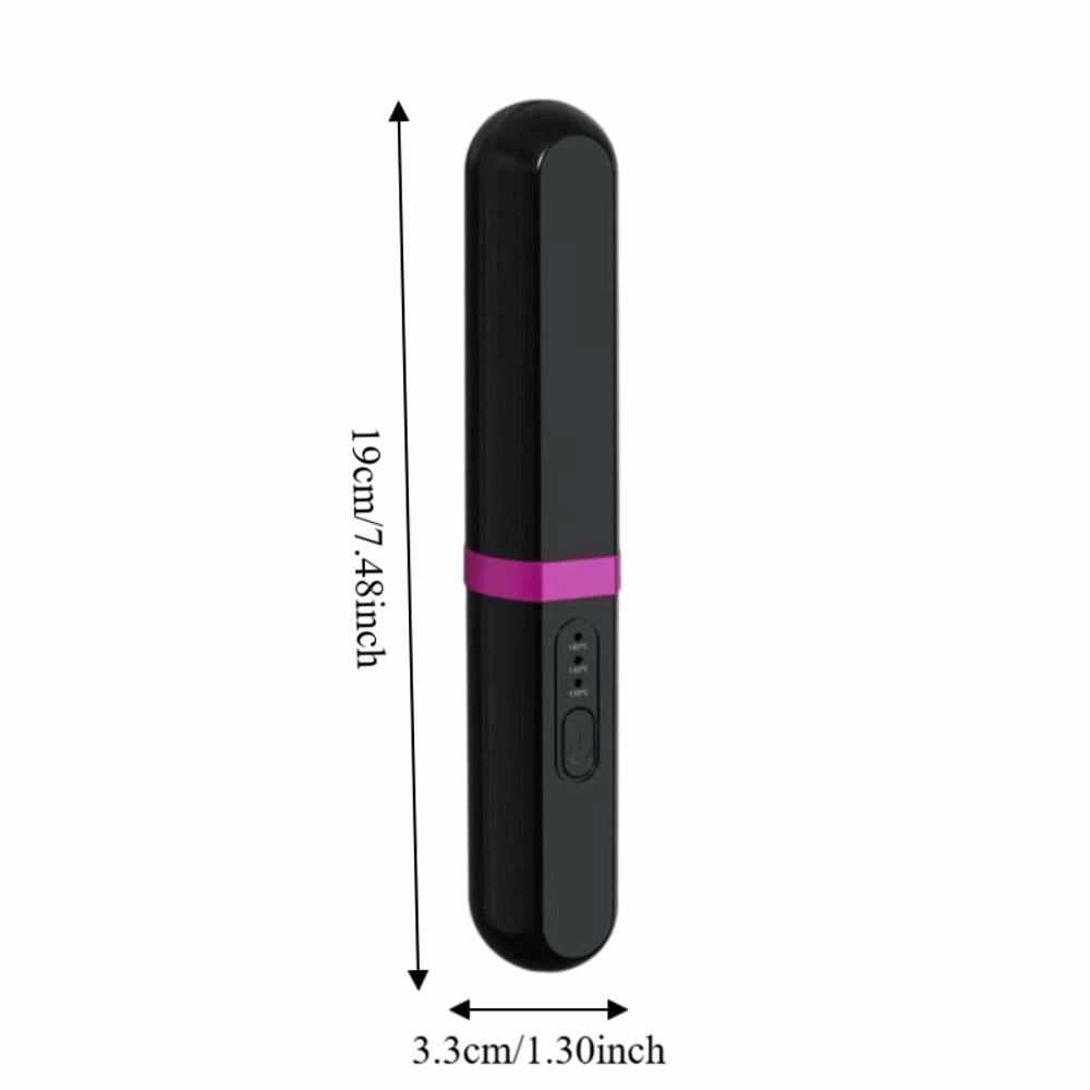 USB Rechargeable Heated Hair Straightening Brush Hair Styling Iron for 3.7V2000mAh for Travel, Home