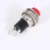 5/20/100PCS 10mm DS316 OFF-(ON) Momentary 0.5A 250VAC Panel Mount Push Button Switches DS-316 Black/Green/Yellow/Blue/White/Red