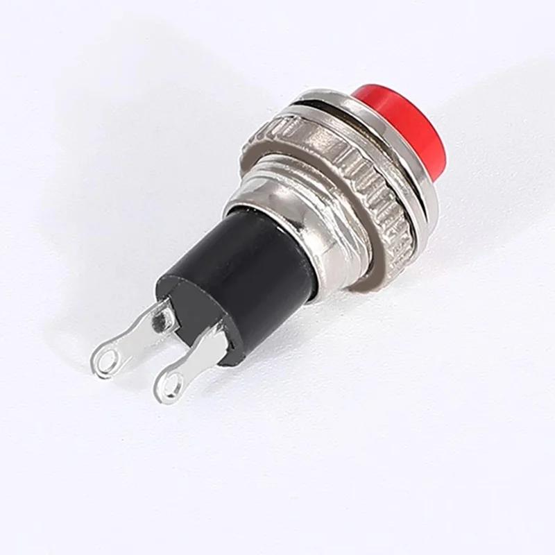 5/20/100PCS 10mm DS316 OFF-(ON) Momentary 0.5A 250VAC Panel Mount Push Button Switches DS-316 Black/Green/Yellow/Blue/White/Red