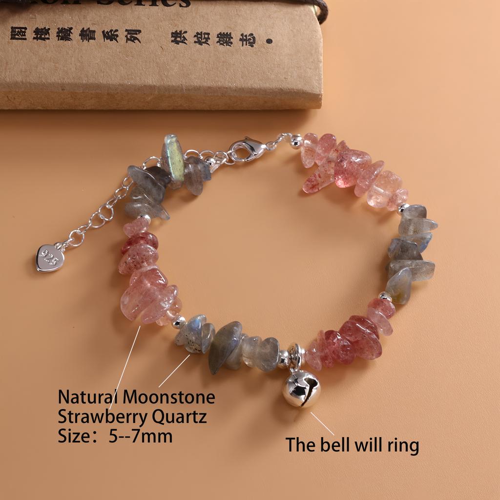 925 Silver Multicolour Bead Bracelet For Women Three Layers Geometry Drip Glaze Versatile Jewelry Dropship