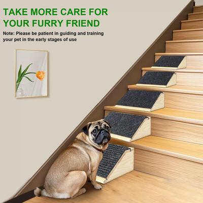 Pet Ramp Dog Steps For Bed Non-Slip Injured And Older Pets Cats Steps Safety Aid For High Places Home Couch Sofa Bedroom