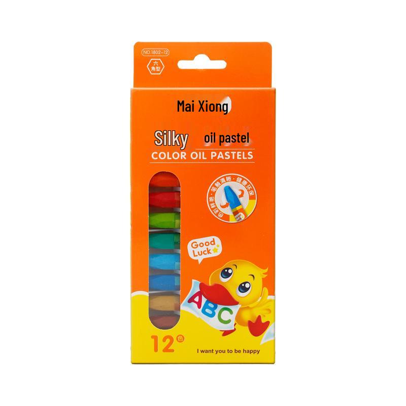 

12-Color Oil Pastels & 24-Color Crayons Set for Kids – Customizable Logo