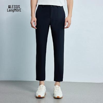 Pantalon Casual Court Coupe Ajustée pour Homme Lilanz