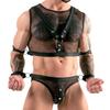 Aleksander 2-Piece Fishnet Set - MenSexyWear - Sexy T-shirt