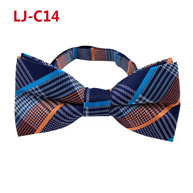 Fashion Blue Paisley Bowtie  Set for Men Wedding Business Party Luxury Pre-tied Men's Bow Tie Gifts