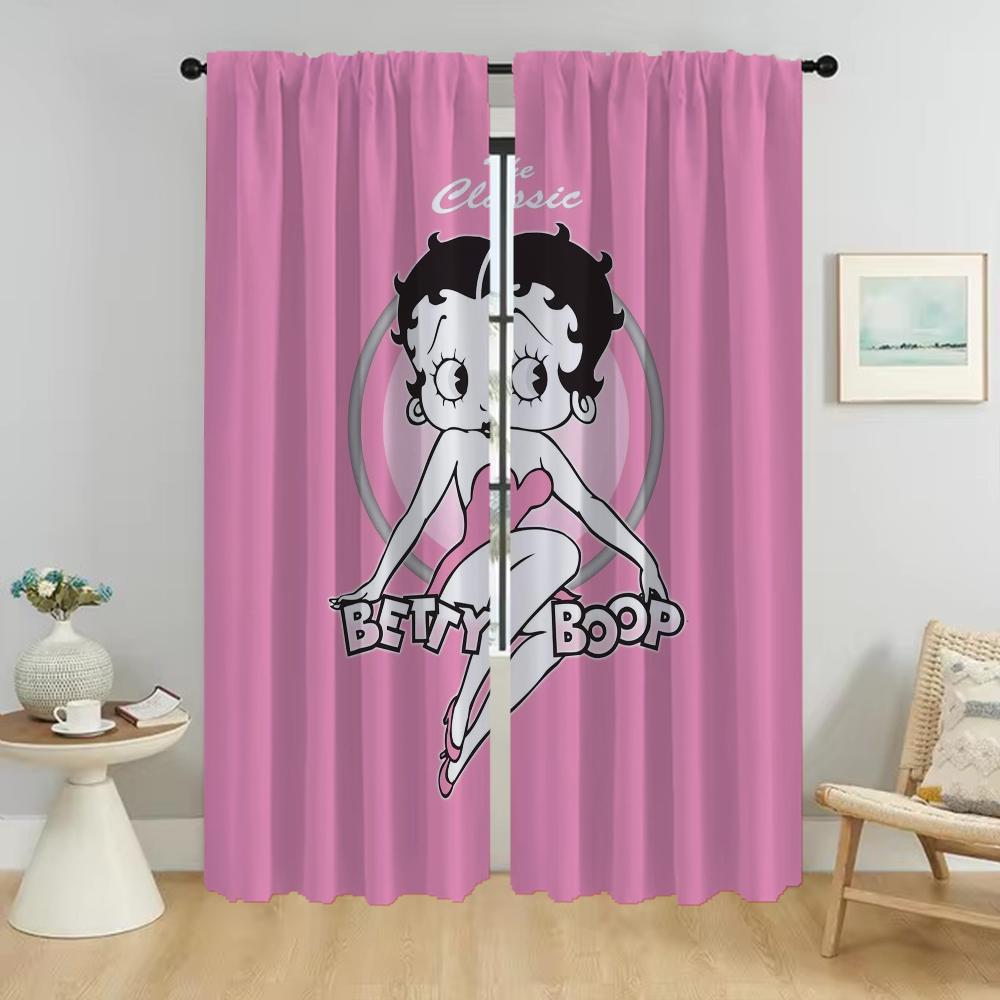

Kitchen Curtains for Living Room Curtain Bettyes Boopes Blackout Curtains 2 Pieces Halloween Decoration Shades Tulle for Bedroom W50xH70cmx2pcs-CL
