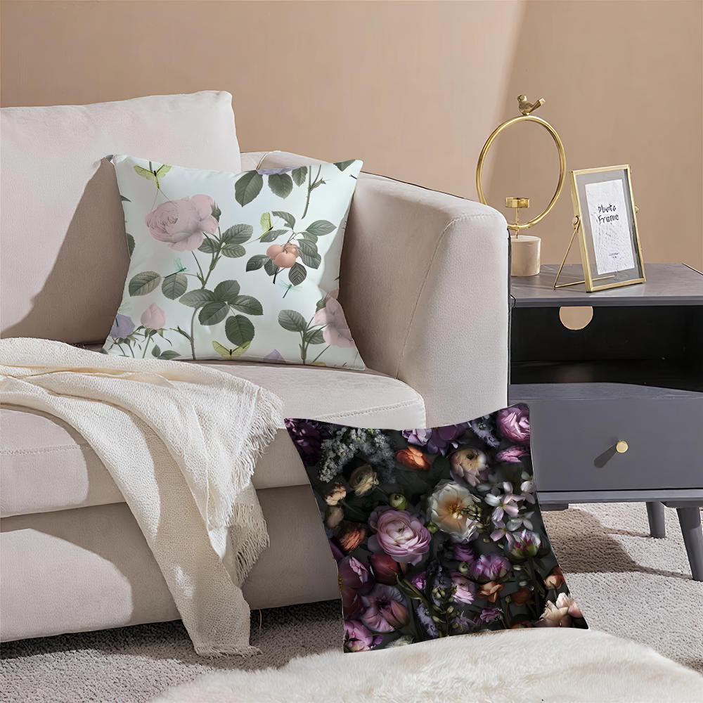 Fashion Cozy Luxury TTed Bakers flower Cushion Cover Linen Pillow Case Soft Breathable Protective Couch Room Decoration