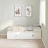 VidaXL White Storage Bed Frames 90x190 Cm 3335205
