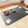 Pet Feeding Mat-Absorbent Pet Placemat Rubber Backing Quick Dry Water Mat for Dog Cat for Food and Water Bowl with Waterproof