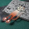 Colorful Cat Acrylic Bookmark with Hanging Design