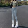Simple High-waisted Elastic Small-footed Jeans for Women's Autumn and Winter 2025 New Thin and Slim Small Pencil Pants