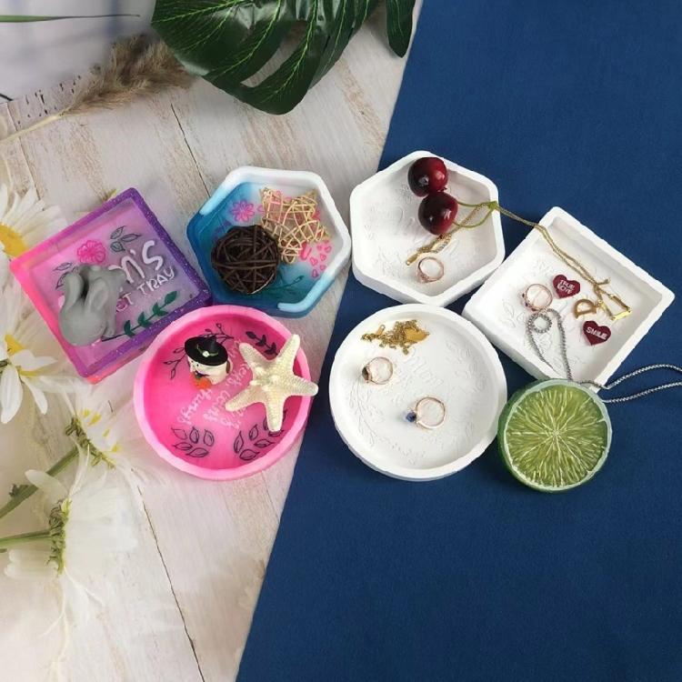 Resin Tray Mold Silicone Jewelry Tray Molds Epoxy Resin Casting Molds Storage
