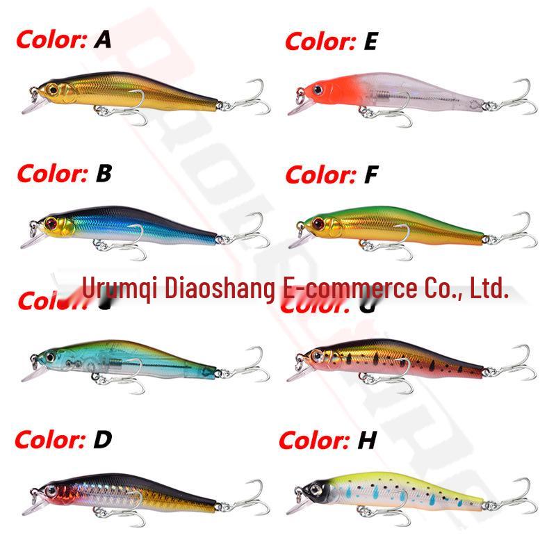 Suspended Slow-Sinking 9cm/9g Minnow Lure with Magnetic Long-Cast System Bio-Mimetic Hard Bait