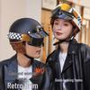 YEMA Retro Half-Face Motorcycle Helmet