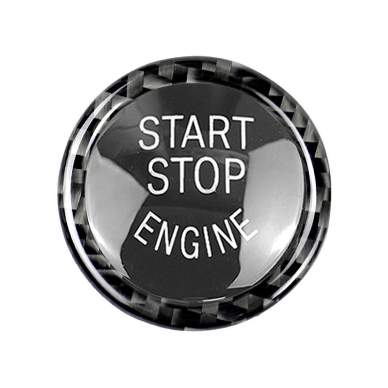 Car Styling Engine Start Stop Button Sticker Protector ABS Carbon Fiber Protective Cover Rings for BMW E90 E92 E93 320i Z4 E89