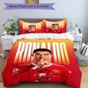 Ronaldo'S Stille Druck 3-teiliges Bettwäsche-Set Bettbezug mit 2 Kissenbezügen Heim-Geburtstagsgeschenk