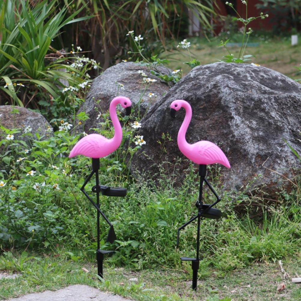 Outdoor Solar Lights Flamingo Garden Led Stake Lamps Energy Saving Landscape Lights for Garden Wedding Yard