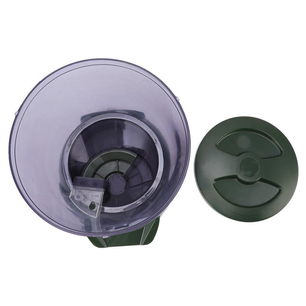 4,25L Automatický krmítko pro ryby do jezírka s průhlednou nádobou LCD displejem Velkokapacitní dávkovač krmiva pro jezírka akvária