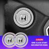 Car One-Click Start Stop Engine Crystal Rhinestone Metal Decor Cover For Accord Odyssey Civic CRV Inspire Envix City