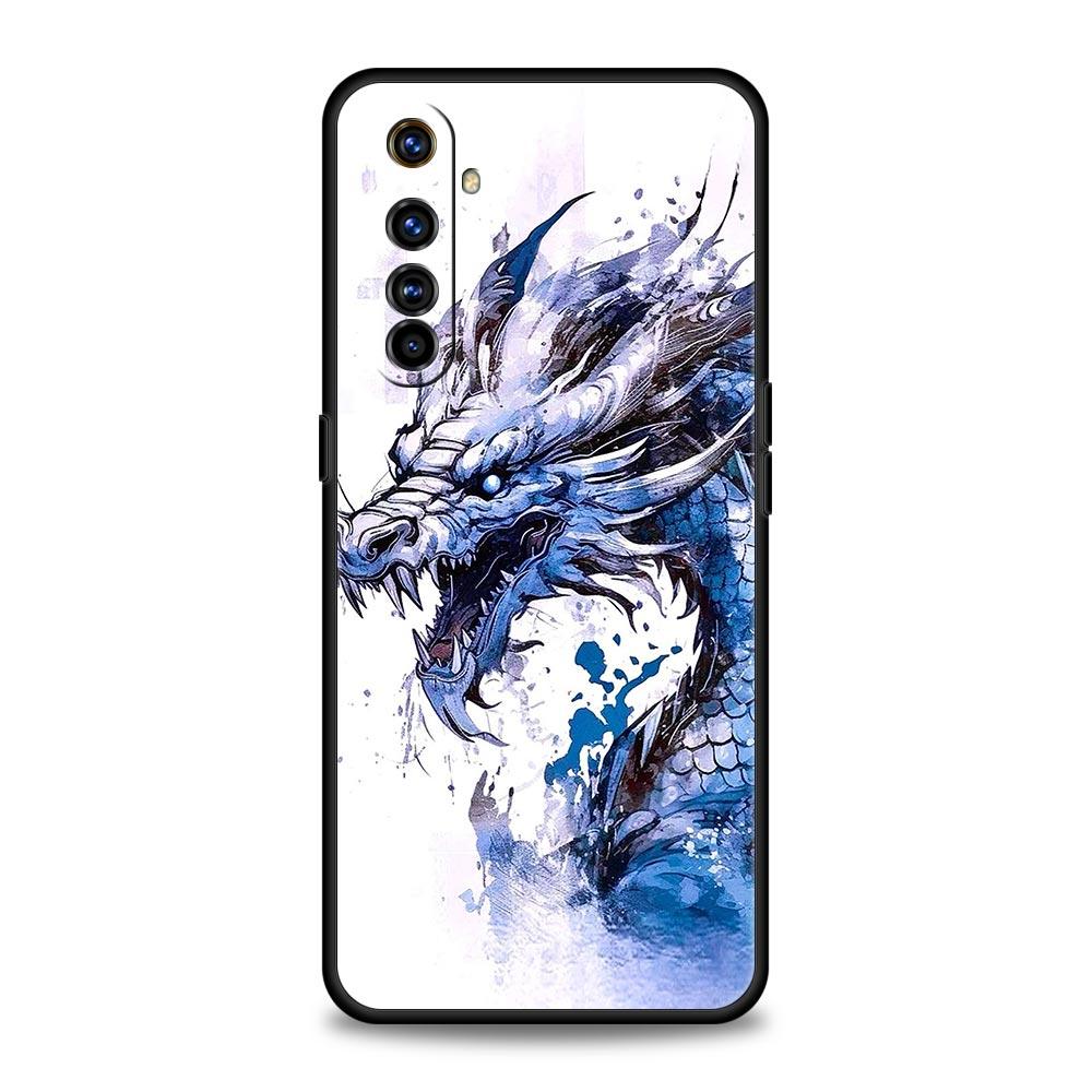 Cartoon Dragon Series Phone Case For Realme 12 11 10 9 8 5G 7 6 GT5 GT3 GT2 Pro Plus C21 C11 C25 C35 For GT Neo 2 3 3T 5 Cover