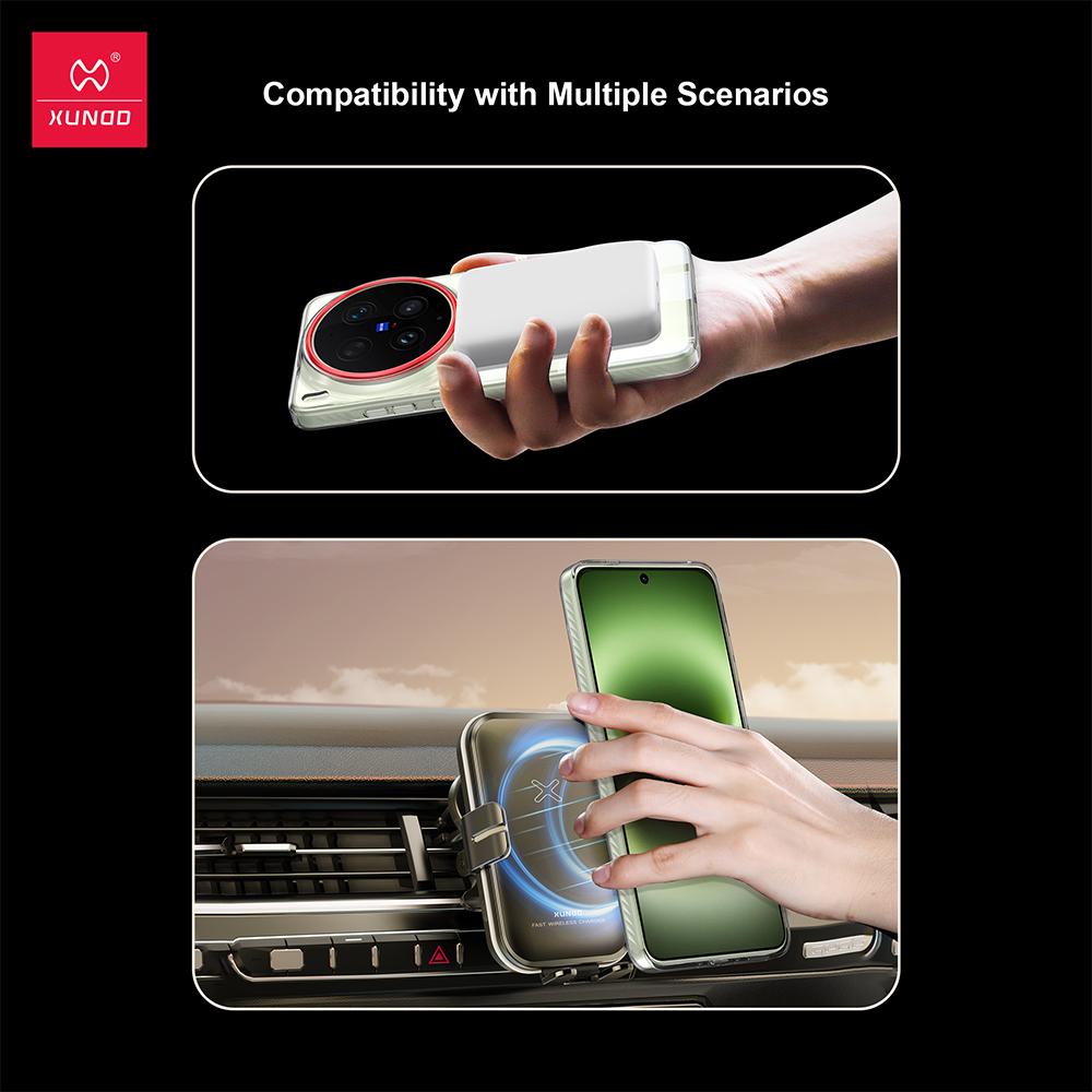 For Vivo X300 Ultra Case XUNDD Crystal Clear Transparent Casing Anti Yellowing PC Phone Cover With Magnetic Ring