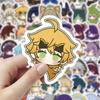 60PCS Genshin Impact Cyno Stickers, Peripheral Decorations for Handwritten Journals Desktop Decals, Student Notebook Decorations - Waterproof Stickers