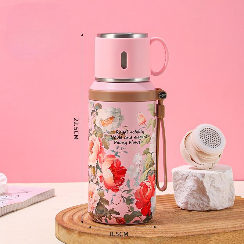 Good-looking 316 Stainless Steel with Insulated Bottle Cup and Suitable for Camping, Cycling, Office and Home-Four Seasons Drinks