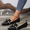 New Pointed Toe Flat Bottom Single Shoes Spring Autumn Woman  Loafers Bowknot Mesh Casual Shoe Walking Ladies Light Soft Sole