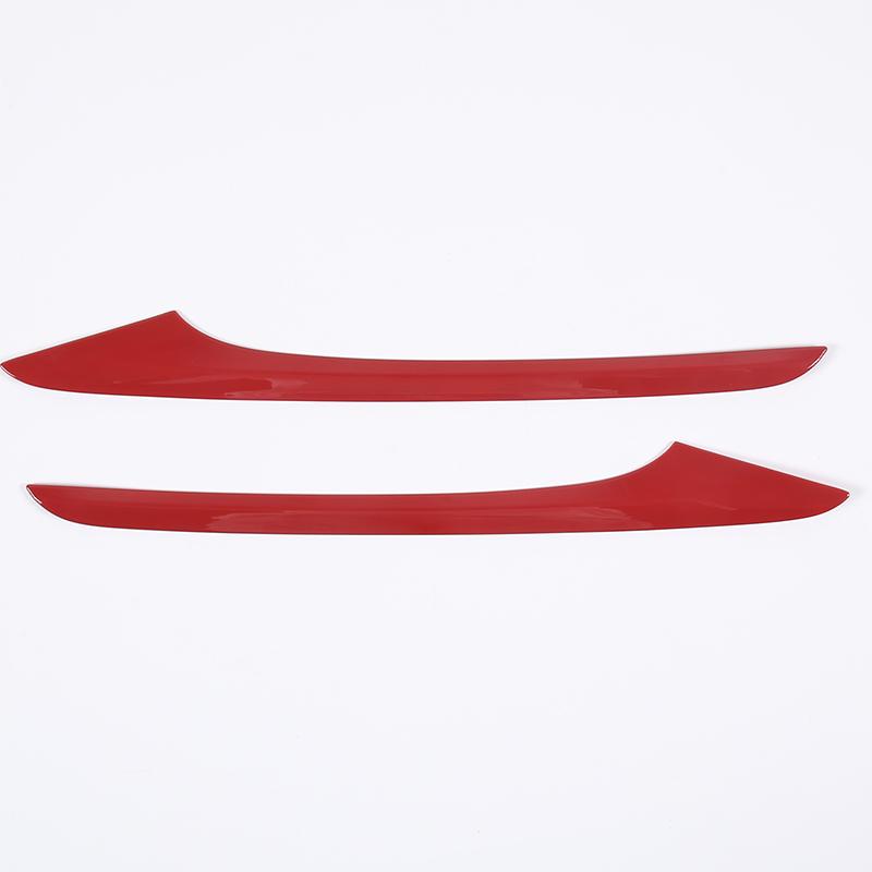 Pro Honda Pilot 2015-2022 ABS Carbon Fiber/Černá/Červená Nálepka obložení panelu vnitřních dveří automobilu