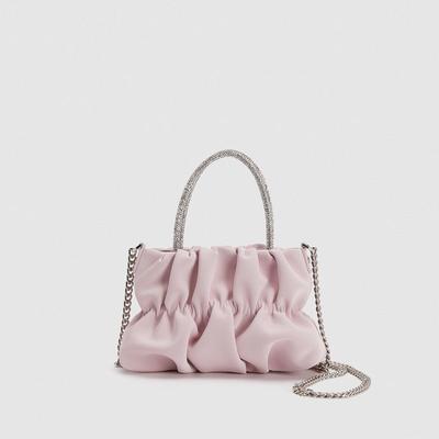 Handbag with Shoulder Strap for Ladies, Party Style, Pleated Cloud-shaped Chain Crossbody Bag