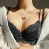 Сексуальный Французский Ультратонкий Комплект Нижнего Белья Кружевной Прозрачный Бюстгальтер Push-Up Комплект Нижнего Белья 34 Чашка Дышащее Белье Больших Размеров Бюстгальтеры и Трусики