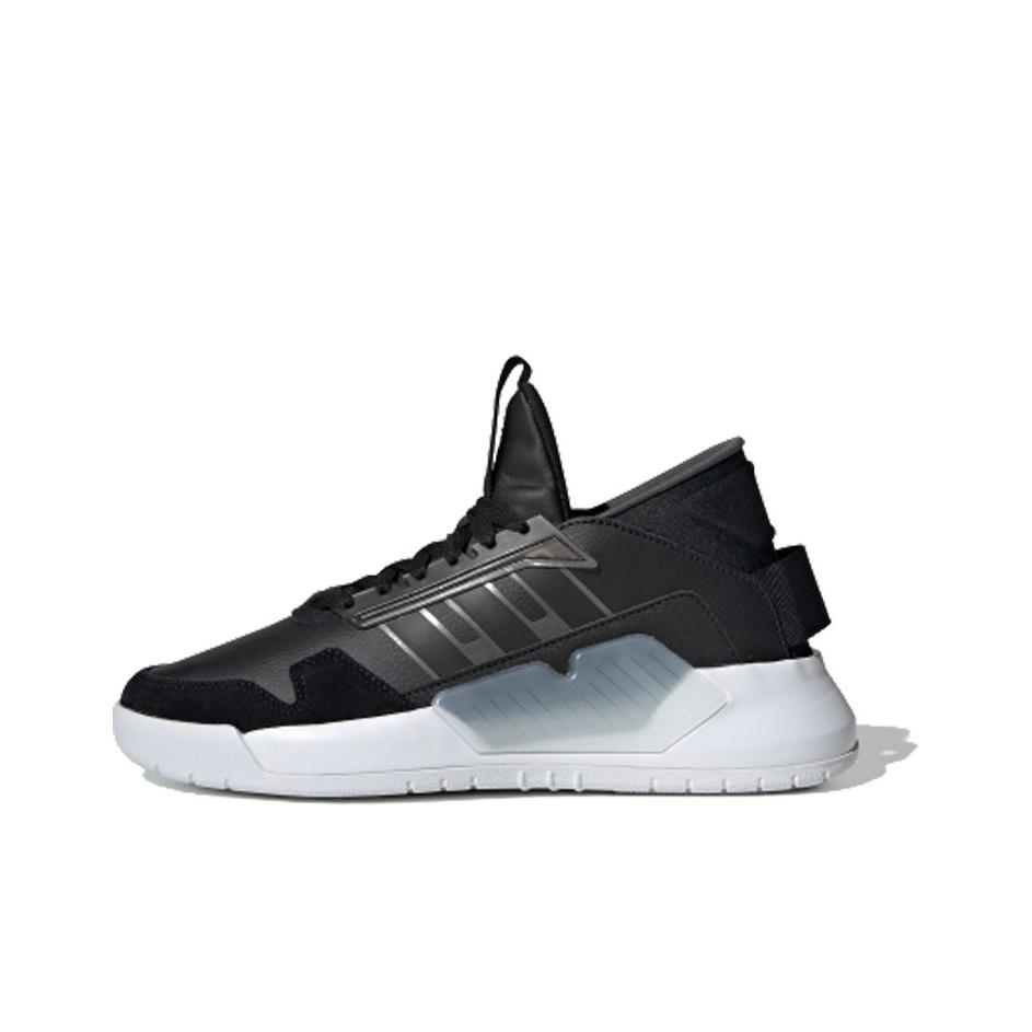 adidas Neo Bball 90S Niskie Modne Nowoczesne Sneakersy Damskie Sneakersy Czarne Białe EF0639