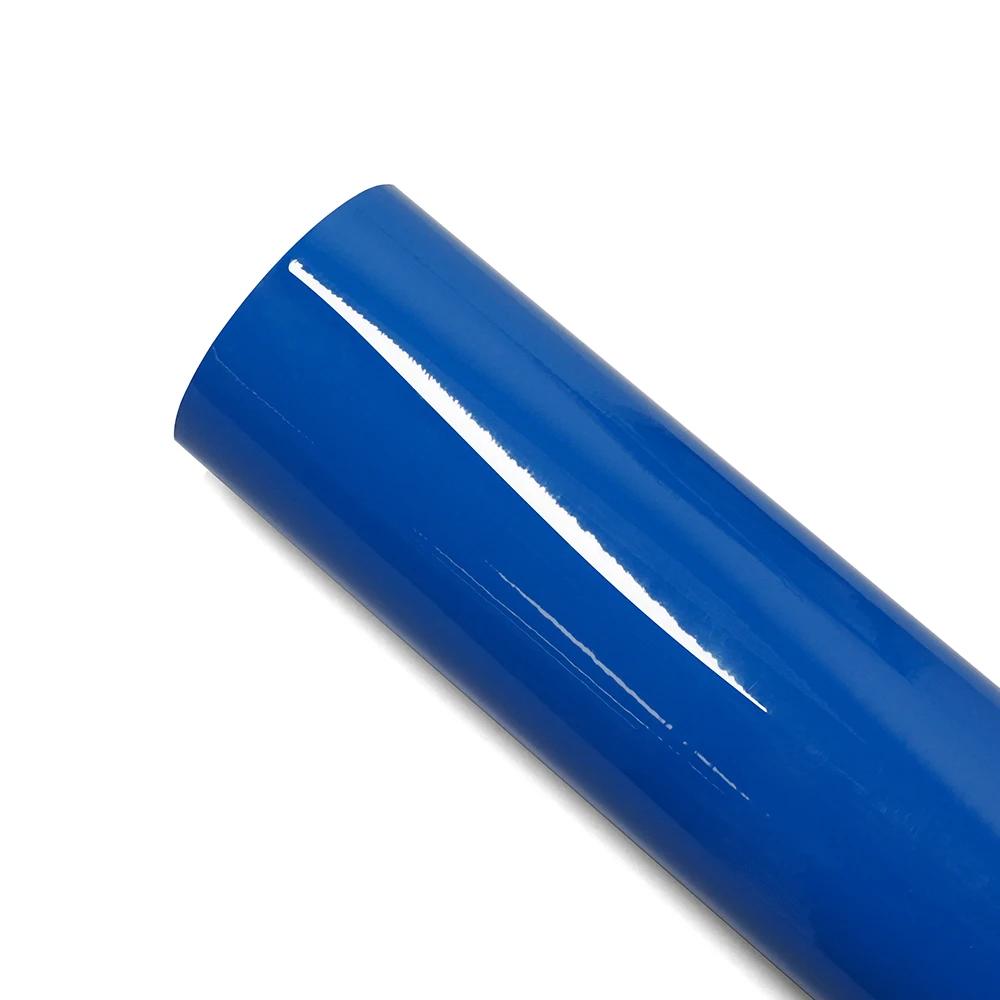 Car Sticker Bright Dark Blue Car Film Covering Vinyl Wrap Air Bubble Free Film Car Accessories Exterior Interior Decoration